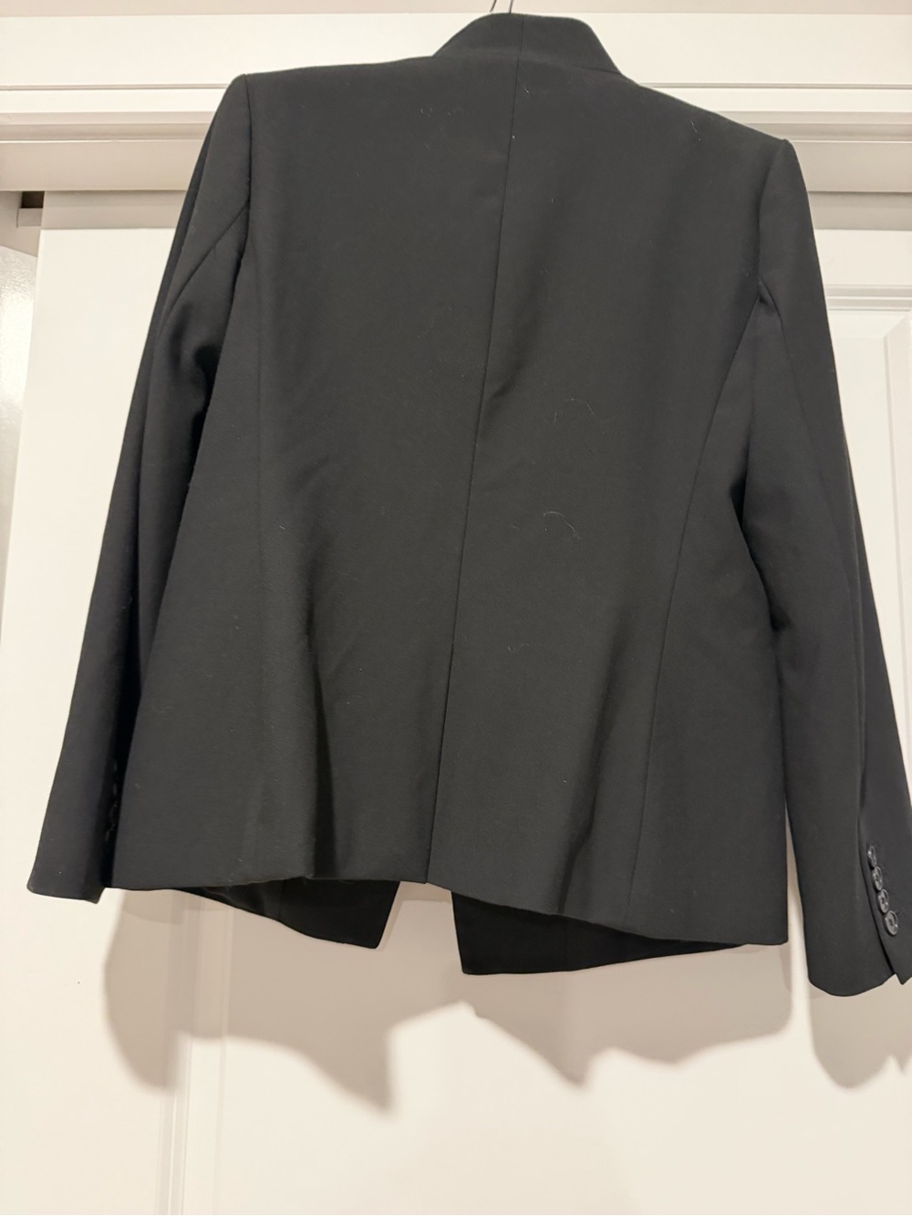 Ann Taylor Black Collarless Tailored Blazer - Picture 3 of 6